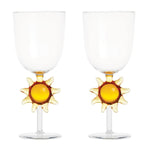 Le Soleil Wine Glasses (Set of 2, Clear/Miel)