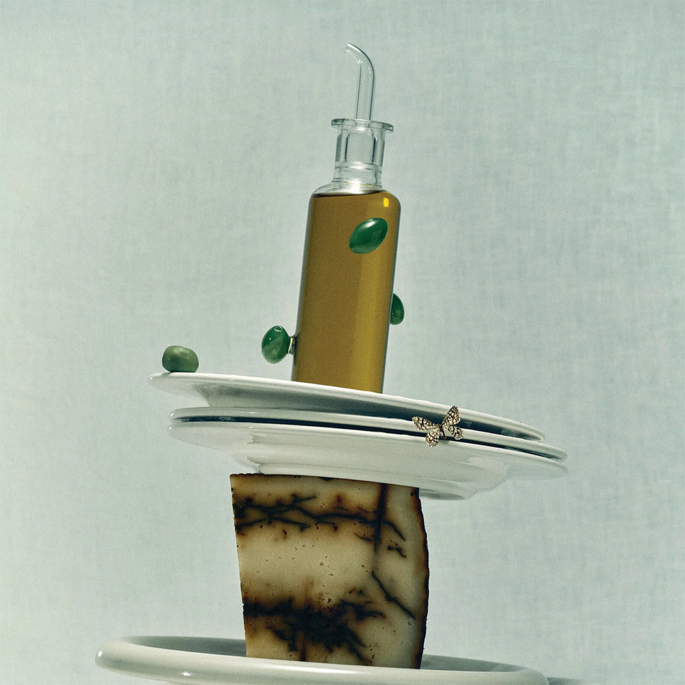 The Mini Olive Bottle (Clear/Opaque Olive)