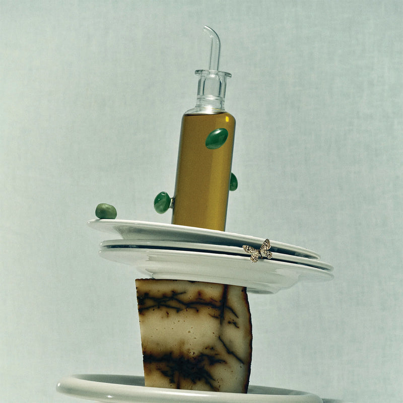 The Mini Olive Bottle (Clear/Opaque Olive)
