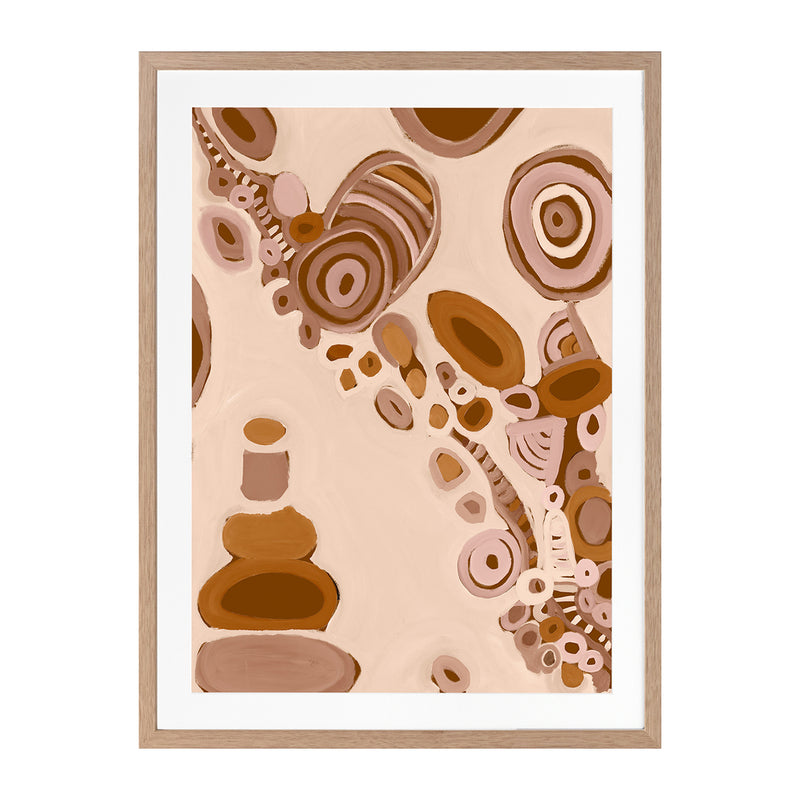 Oak Framed Print With Matboard
