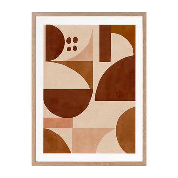 Oak Framed Print With Matboard