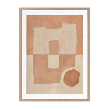Oak Framed Print With Matboard