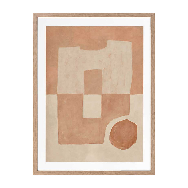 Oak Framed Print With Matboard