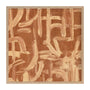 Primal Light Brown I Art Print - Oak Framed Print, No Matboard / 68 x 68cm