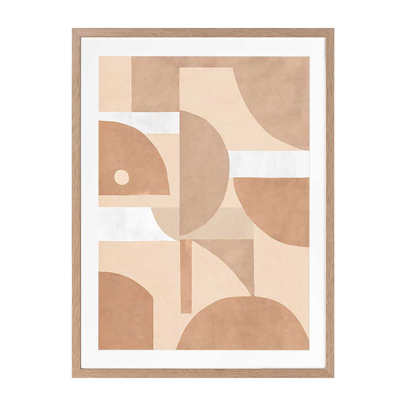 Oak Framed Print With Matboard