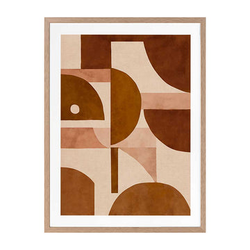 Oak Framed Print With Matboard