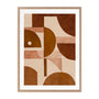 Fragmented Dark II Potrait Art Print - Oak Framed Print, With Matboard / 106 x 141cm