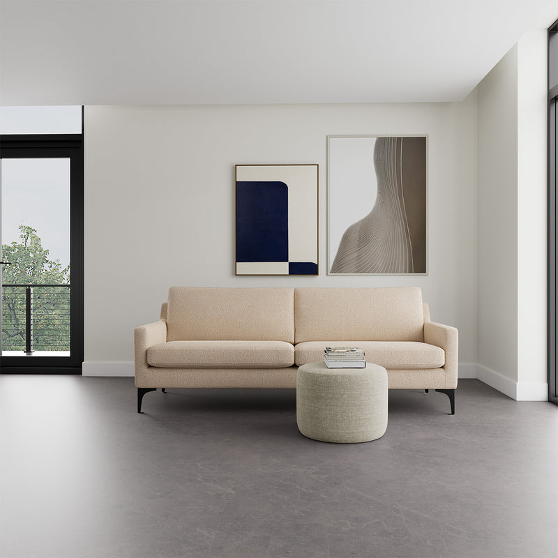 Pasha Dune Boucle / Black Matt PC Steel