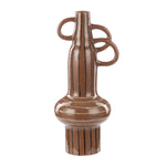 Kos Ceramic Vase Large (Dark Brown)