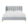 Georgia Queen Bed - Light Grey