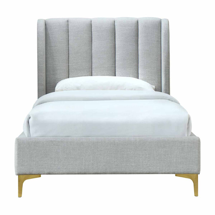 Georgia Fabric Single Bed (Light Grey)