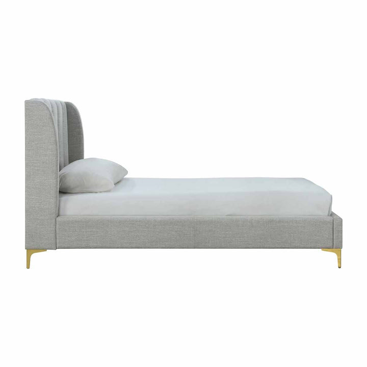 Georgia Fabric Single Bed (Light Grey)
