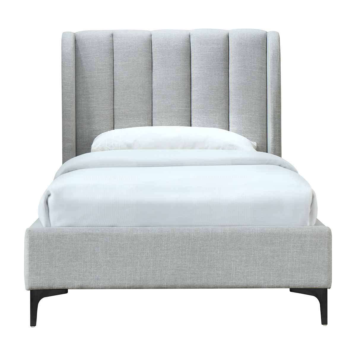 Light grey store single bed