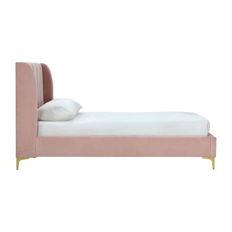 Georgia Velvet Single Bed (Blush)