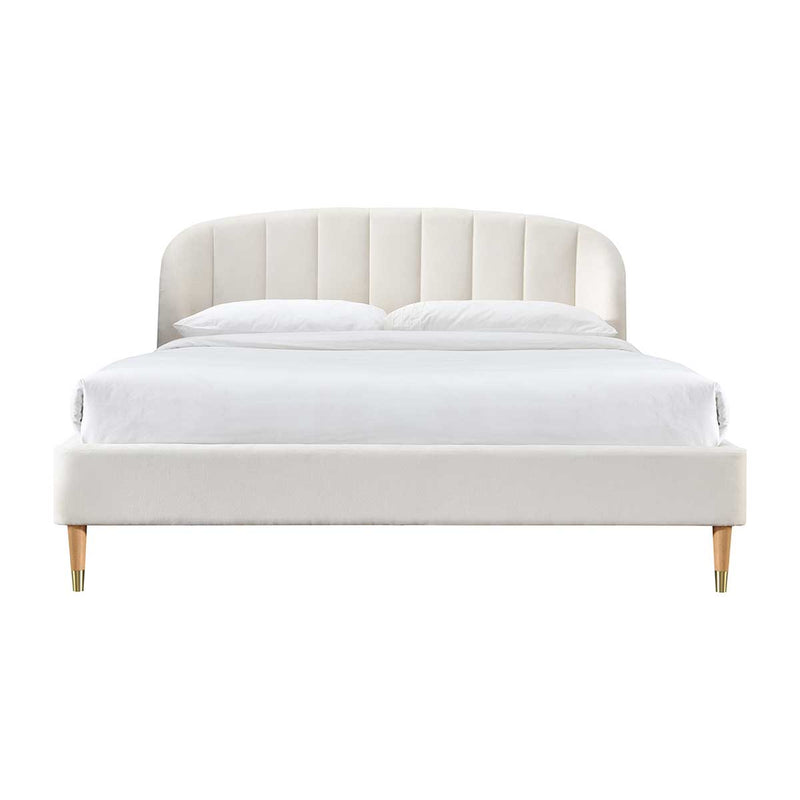 Mabel King Bed (Cream)