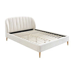 Mabel King Bed (Cream)