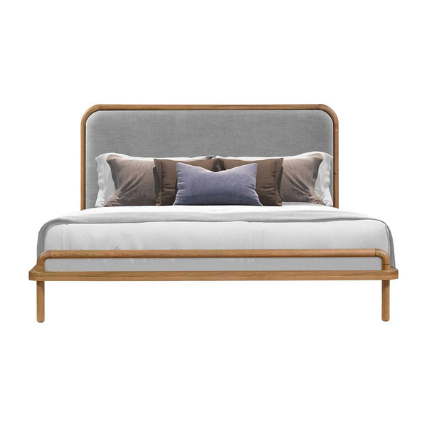 Life Interiors - Buy Norah Queen Bed (Oak, Light Grey) & Furniture ...