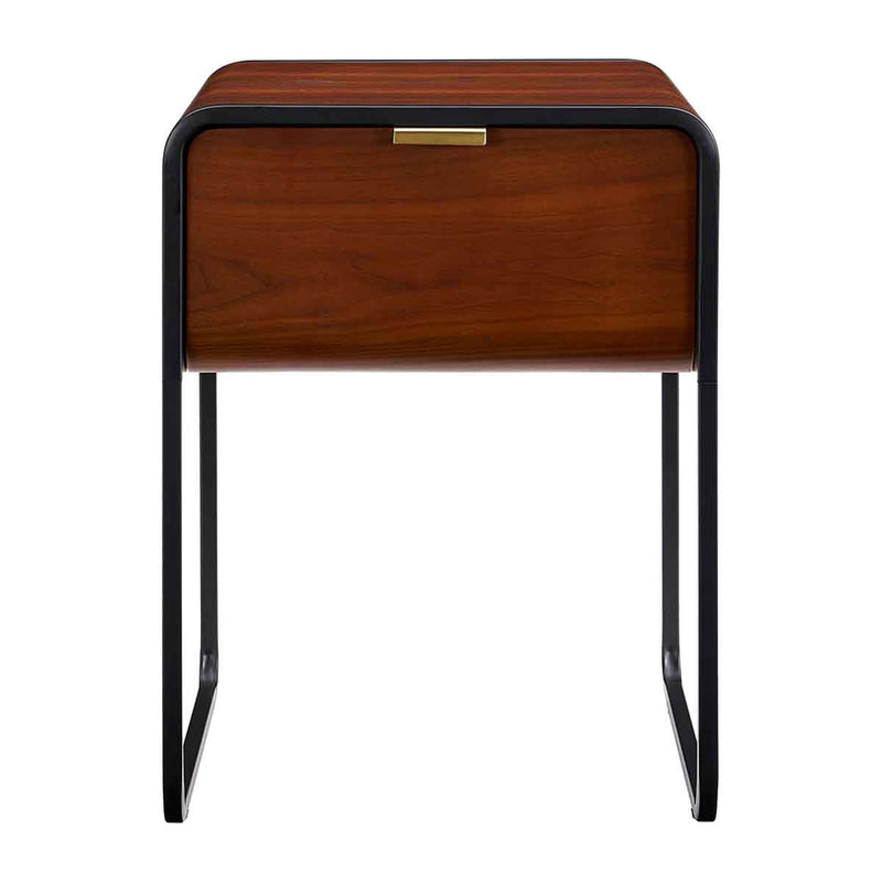 Leroy Brass Handle Bedside Table