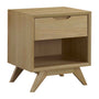 Jude 1 Drawer Bedside Table - Oak
