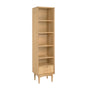 Stockholm Narrow Bookshelf - Oak