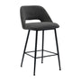 Belmont Fabric Bar Stool - Charcoal