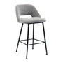 Belmont Fabric Bar Stool - Grey Weave