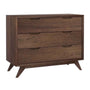 Jude Wide Chest Of 3 Drawers - Walnut