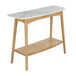 Oia White Marble Console Table