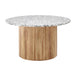 Cosmos Coffee Table (Oak, Terrazzo, 85cm)