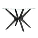 Kobe Round Dining Table (Black, 120cm)