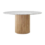 Cosmos Dining Table (Oak, Terrazzo, 120cm)