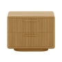 Forma 2 Drawer Bedside Table - Oak