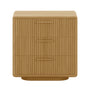 Forma 3 Drawer Bedside Table - Oak