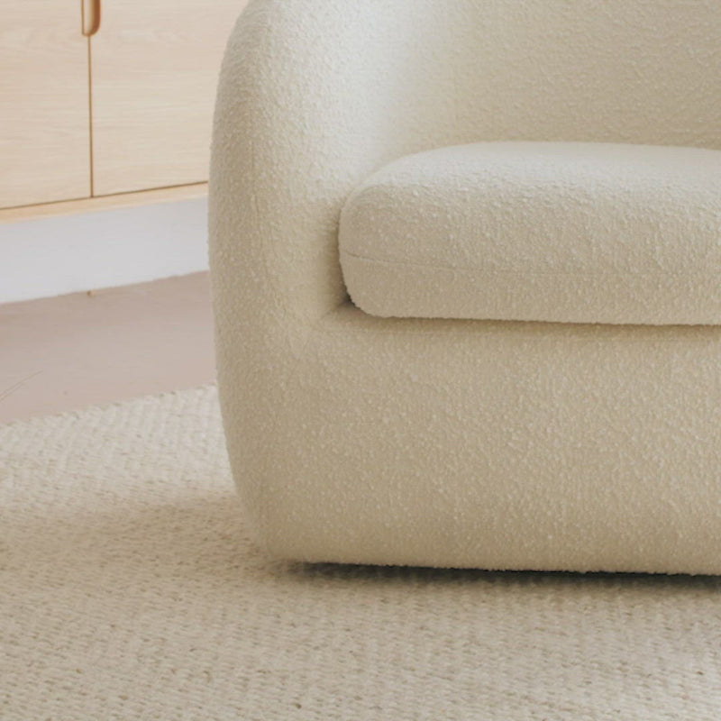 Jasper Boucle Swivel Armchair