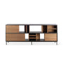 Oscar 2 Sliding Door Sideboard - Teak