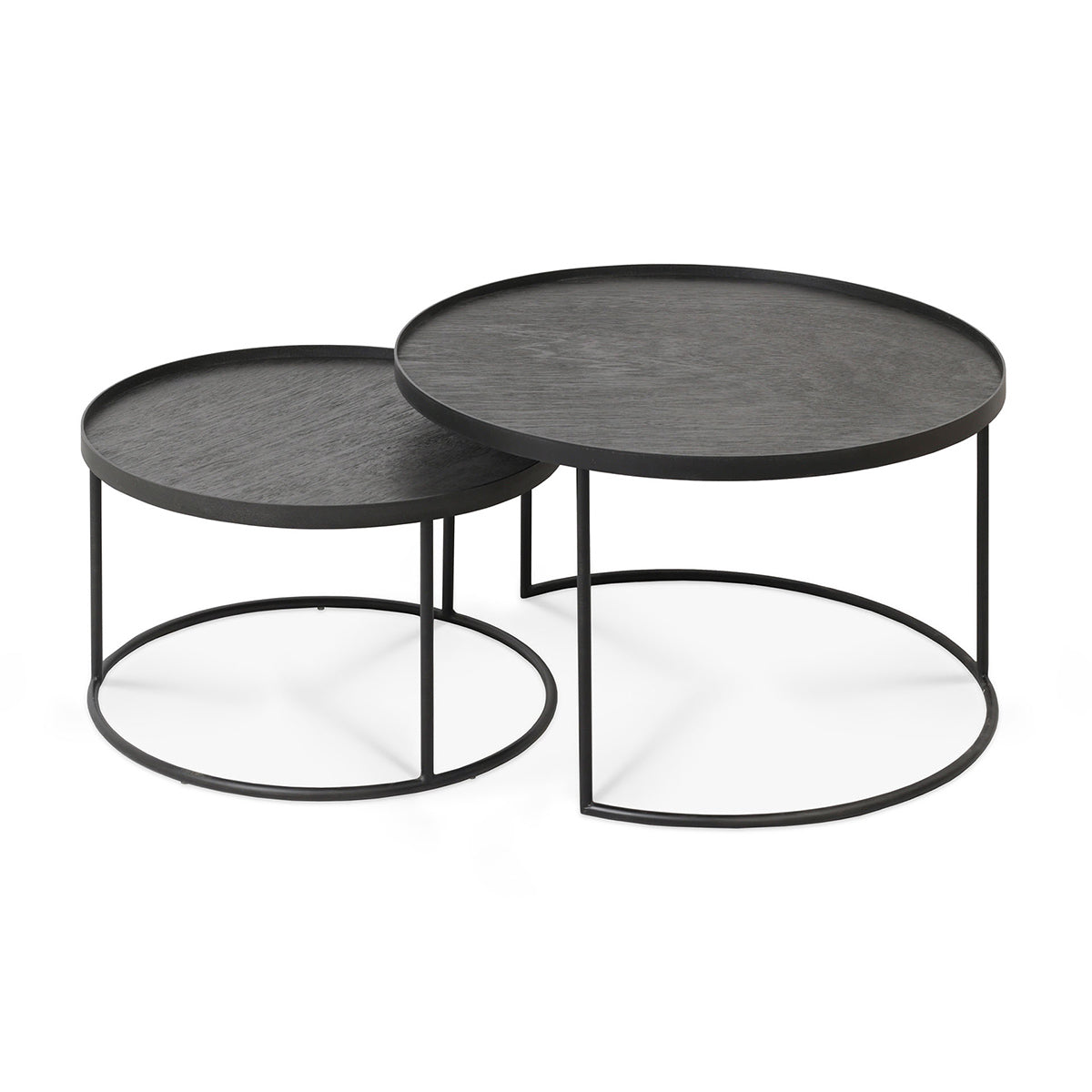 Tray Round Coffee Table Set of 2 Life Interiors