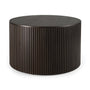 Roller Max Coffee Table - Mahogany Dark Brown / 60cm