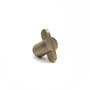Intersect Knob - Aged Brass