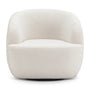 Elise Boucle Swivel Armchair - Cream