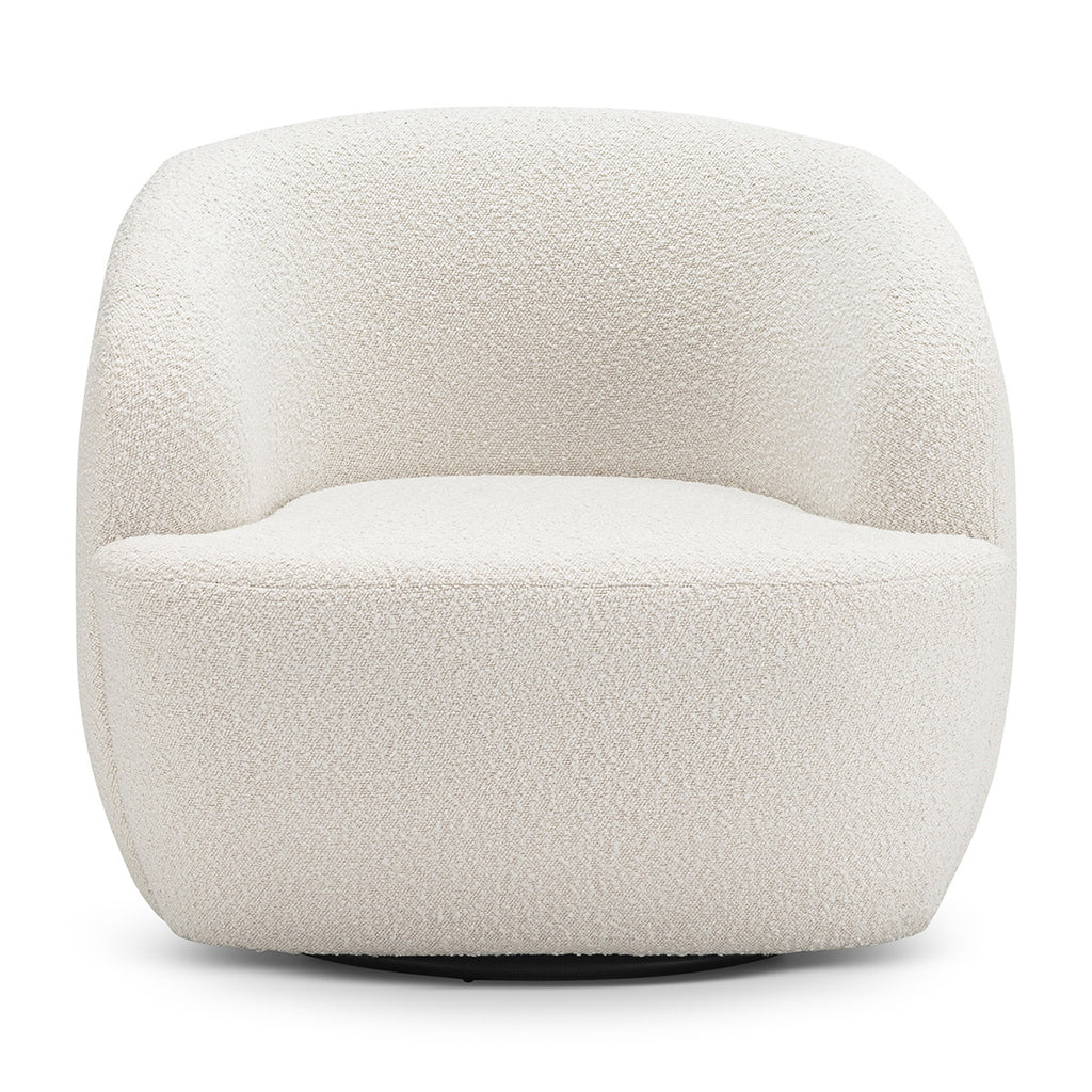 Elise Boucle Swivel Armchair – Life Interiors