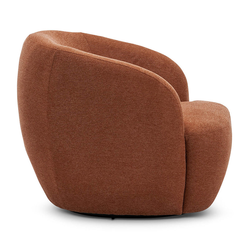 Elise Fabric Swivel Armchair