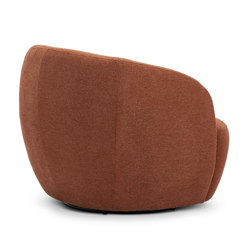 Elise Fabric Swivel Armchair