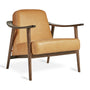 Baltic Leather Armchair - Canyon Whiskey / Walnut