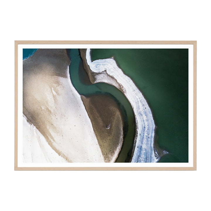Aerial Tide Framed Print