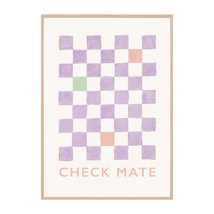 Check Mate Lilac Print