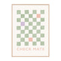 Check Mate Pistachio Print - 33 x 45cm