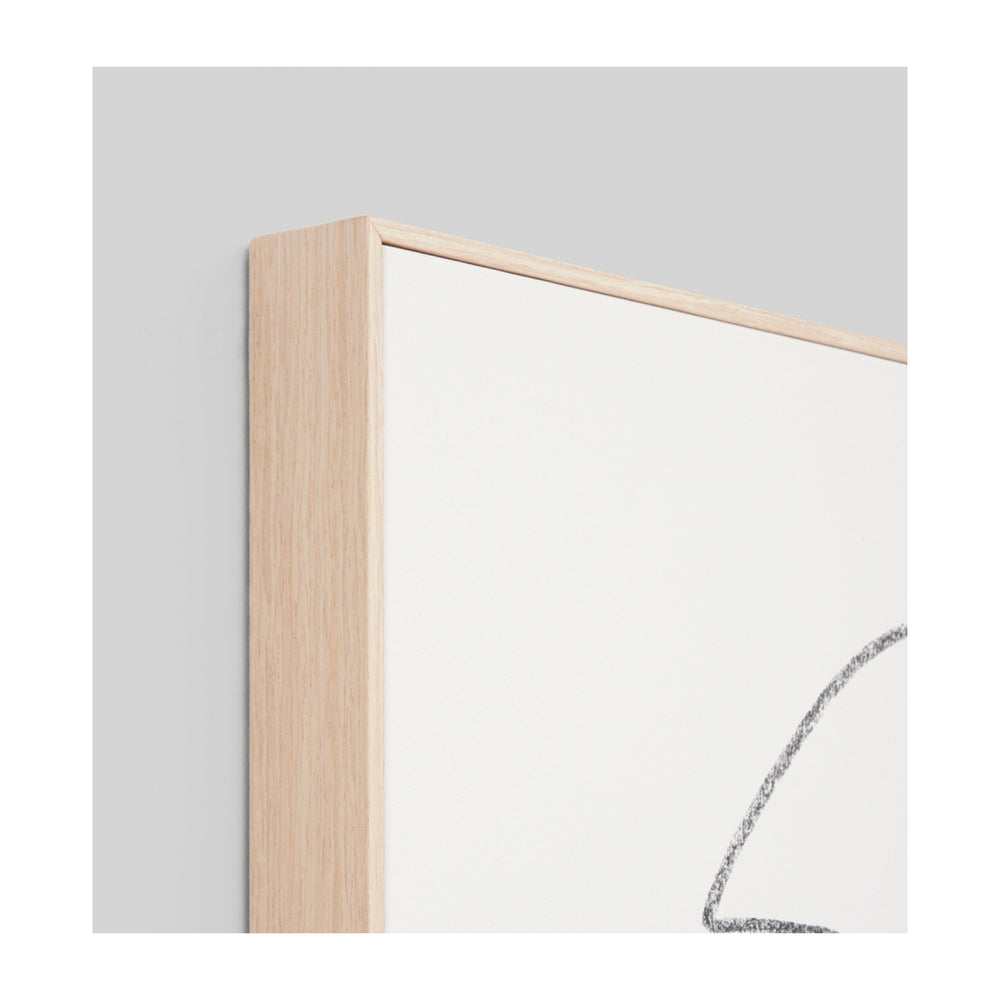 Linear Portrait 2 Framed Canvas