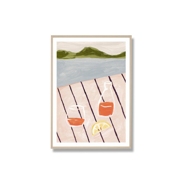 Mediterranean Alfresco 5 Framed Print – Life Interiors