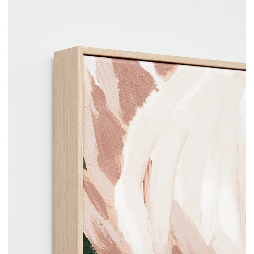Protea Study Framed Canvas