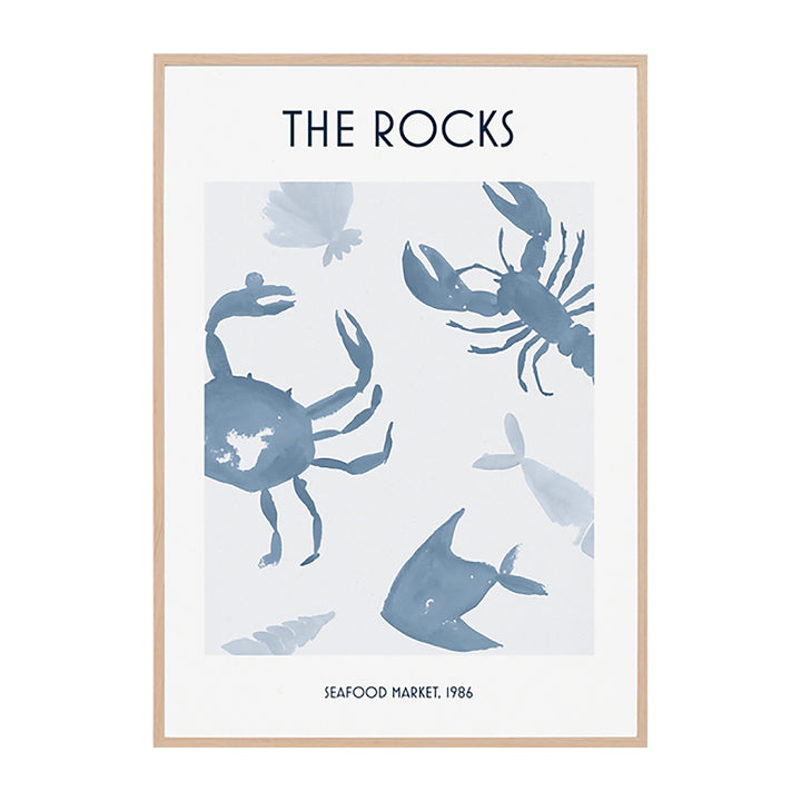 The Rocks Poster Blue Print